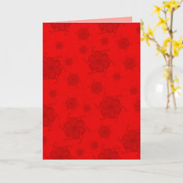 FTF Monochrome 5x7 Blanko-Karte in Rot Karte