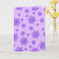 FTF Monochrome 5x7 Leere Karte in Lila