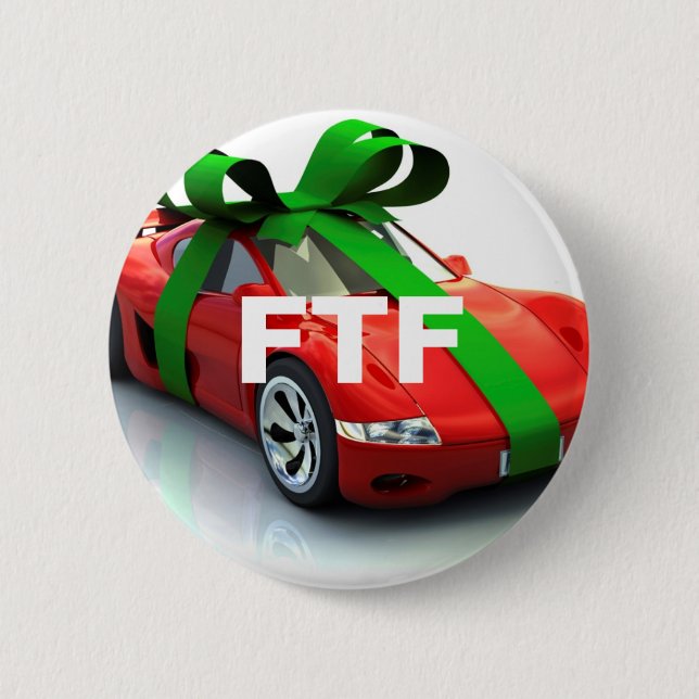 FTF zuerst, zum des Auto Geocaching Swag-Buttons Button (Vorderseite)