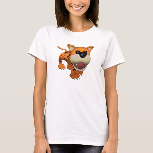 FTG Damen-Spaghetti-Spitze T-Shirt (Vorderseite)