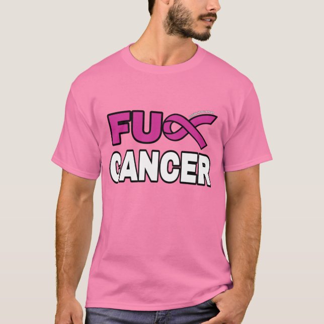 FU CANCER...Brustkrebs T-Shirt (Vorderseite)
