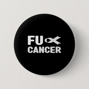 Fu Cancer T Shirt - Weißes Band, Fu Lungenkrebs A Button