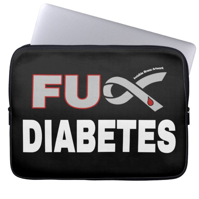 FU Diabetes Laptopschutzhülle (Vorderseite)