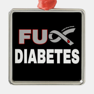 FU Diabetes Ornament Aus Metall