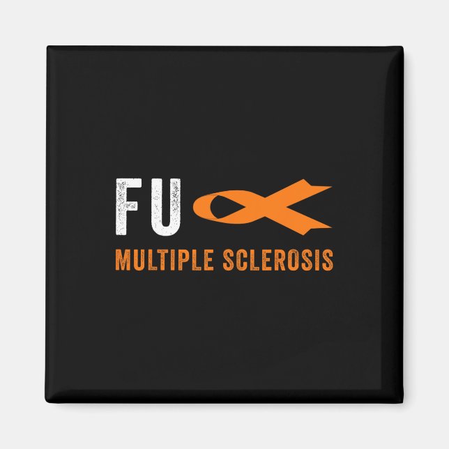 Fu Multiple Sklerose - Frau Multiple Sklerose Awar Magnet (Vorne)