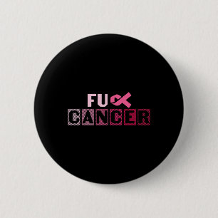 FU Pink Ribbon Brustkrebs Bewusstsein Button