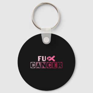 FU Pink Ribbon Brustkrebs Bewusstsein Schlüsselanhänger