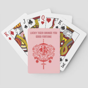 Fu Viel Glück Good Fortune Tiger Jahr Spielkarten
