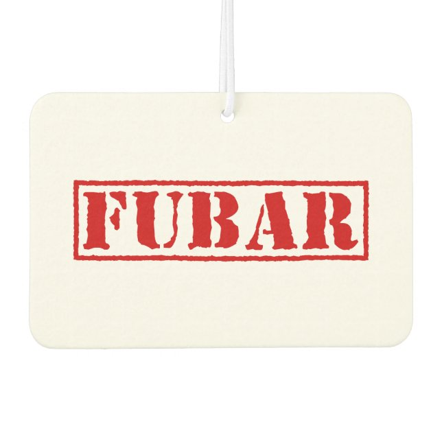 FUBAR AUTOLUFTERFRISCHER (Vorderseite)