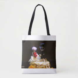 Fubby bruidspaartje op taart. tasche