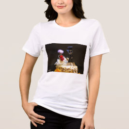 Fubby bruidspaartje op taart. Tri-Blend shirt