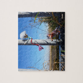 Fubby fantasie, op de vlucht voor een dier.