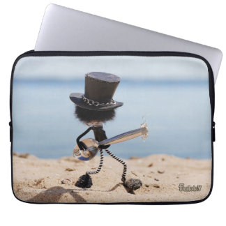 Fubby gitarist met look alike Slash hoed. Laptopschutzhülle