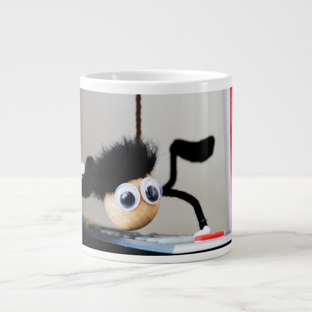 Fubby hangend als de scene van Tom Cruise. Jumbo-Tasse (Vorderseite)