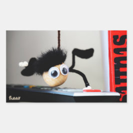 Fubby hangend als de scene van Tom Cruise. Rechteckiger Aufkleber