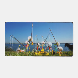 Fubby's actief met het hengelspel. schreibtischunterlage