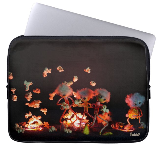 Fubby's bij popcorn explosie uit lava gaten. laptopschutzhülle (Vorderseite)