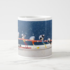 Fubby's die een lijn lieren van een Zeilboot. Jumbo-Tasse