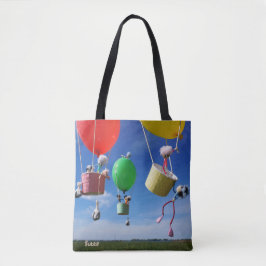 Fubby's in luchtballonnen die op avontuur gaan. tasche