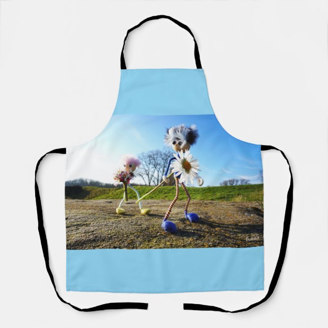 Fubby's in natuur met madeliefjes. schürze (Vorderseite)