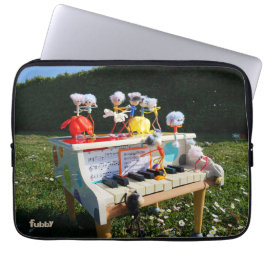 Fubby's op piano die muziek maken en dansen. laptopschutzhülle