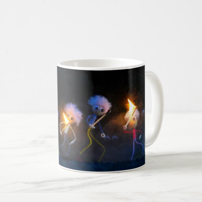 Fubby's op spooktocht, halloween grap. kaffeetasse (VorderseiteRechts)