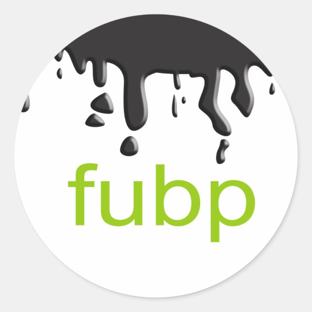 FUBP RUNDER AUFKLEBER (Vorderseite)