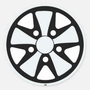 Fuchs 5 Bolzenaufkleber Runder Aufkleber