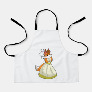 Fuchs als Braut mit Hochzeitskleid.PNG Schürze