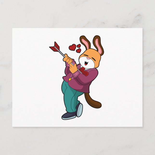 Fuchs als Bräutigam mit Anzug Postkarte (Vorderseite)