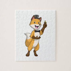 Fuchs als Bräutigam mit Ehering