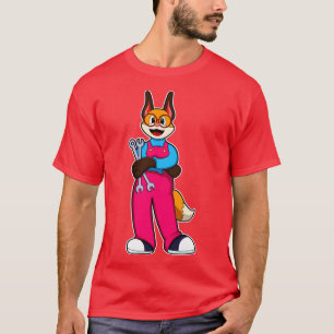 Fuchs als Handwerker mit Werkzeugen T-Shirt
