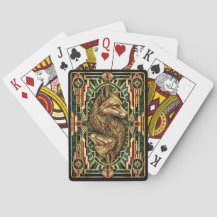 Fuchs, Art Deco Wildlife Spielkarten