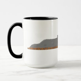 🦊 Fuchs auf dem Felsen Combo Mug Tasse
