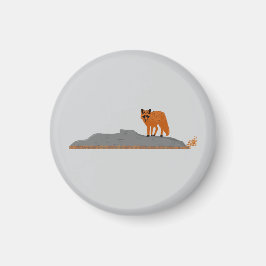 🦊 Fuchs auf dem Rock Magnet