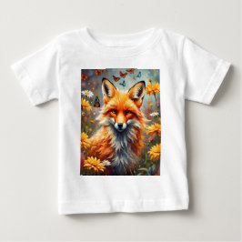 Fuchs auf der Wiese Baby T-shirt