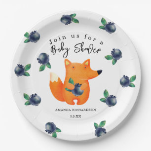 Fuchs-Baby-Party Pappteller