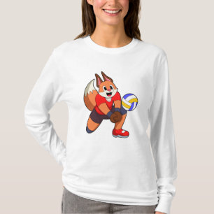 Fuchs beim Volleyballsport T-Shirt