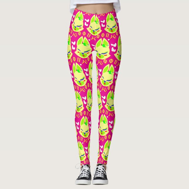 Fuchs Cartoon Leggings (Vorderseite)