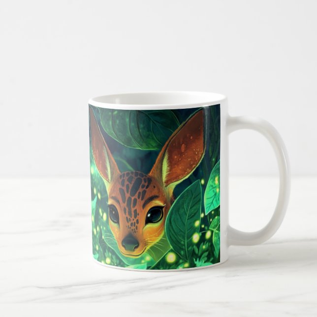 Fuchs Cartoon-Stil lebendig Süß Bunt Kaffee Kaffeetasse (Rechts)