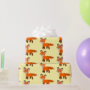 Fuchs Design Jede Hintergrundfarbe Geschenkpapier