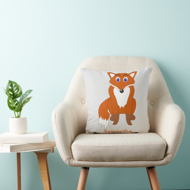 Fuchs Design personalisiert Kissen (Stuhl )