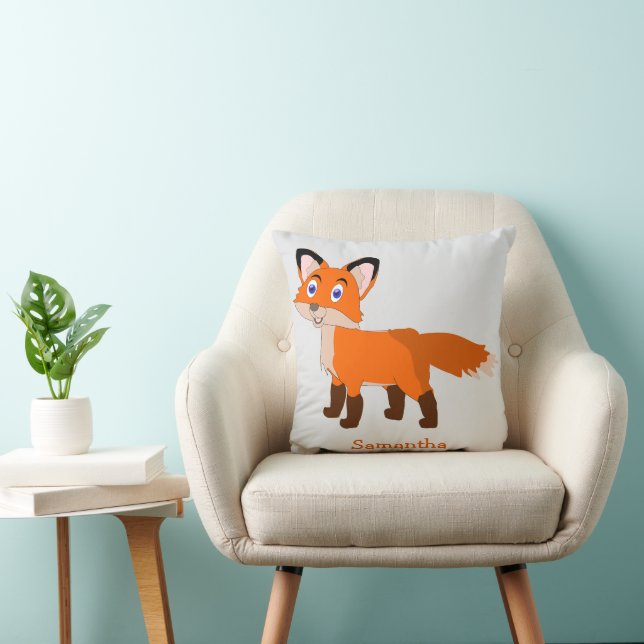 Fuchs Design personalisiert Kissen (Stuhl )