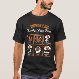 Fuchs Dinge, die ich in meiner Freizeit mache Rotf T-Shirt