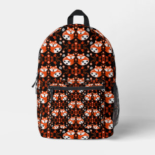 Fuchs-Druck-Dekor in Volkskunst Bedruckter Rucksack