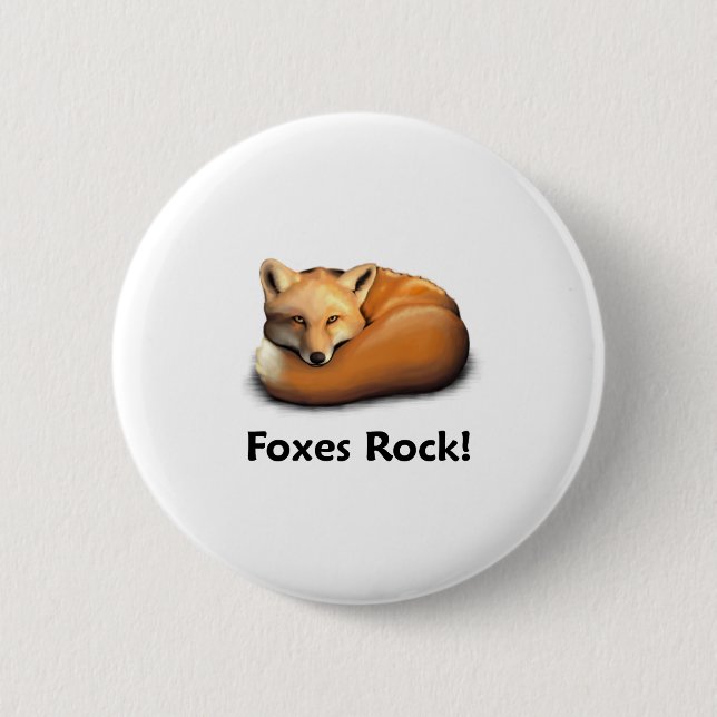 Fuchs-Felsen! Button (Vorderseite)