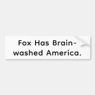 Fuchs Gehirn-Wäsche Amerika Hankamer Artjunkhaus F Autoaufkleber