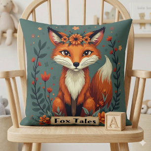 Fuchs-Geschichten Boho-Waldtier Kissen