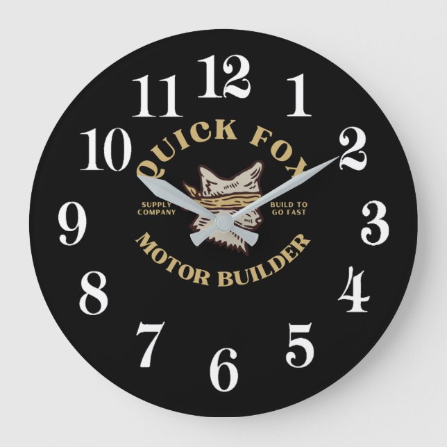 Fuchs Große Wanduhr (Vorderseite)