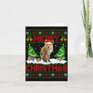 Fuchs Hässlicher Weihnachtspullover Lustiger Fuchs Karte